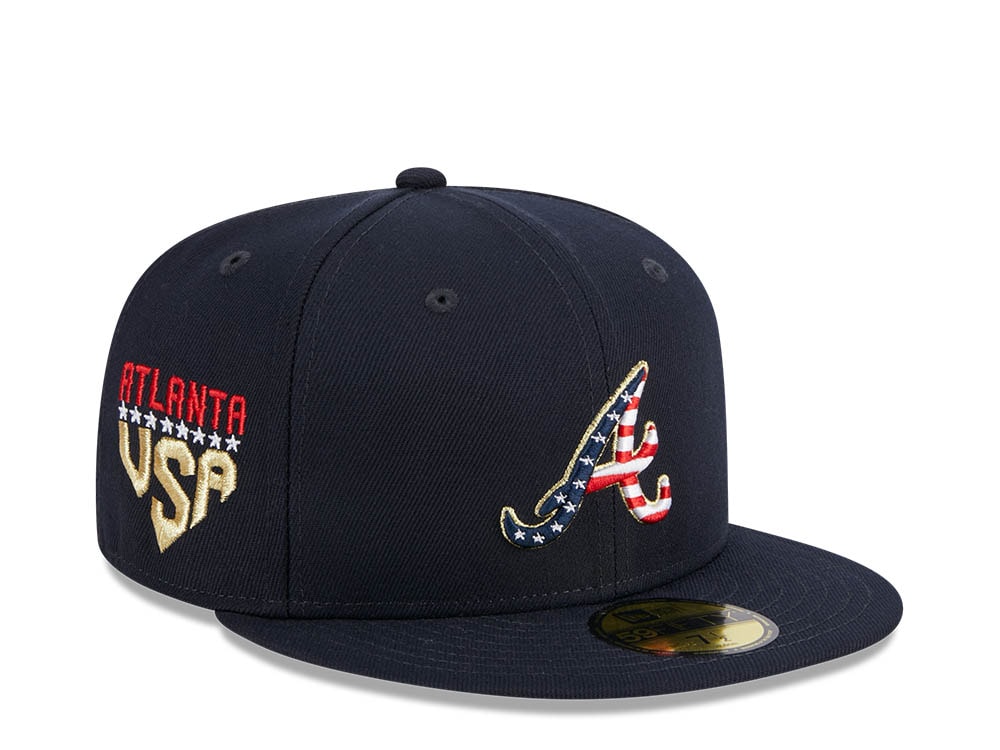 New Era Atlanta Braves 4th of July 23 59Fifty Fitted Cap
