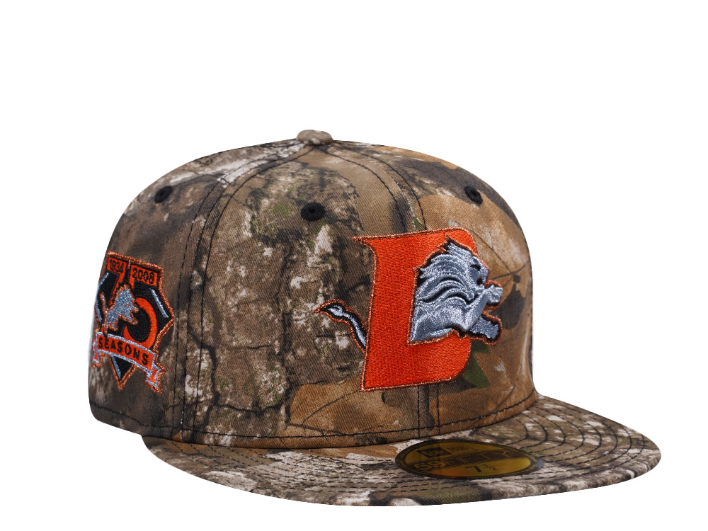 New Era Detroit Lions 75th Anniversary Realtree APX Prime Edition 59Fifty Fitted Cap