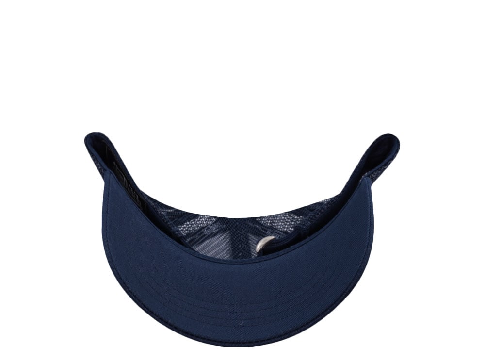 Von Dutch Oval Patch Navy Trucker Strapback Cap
