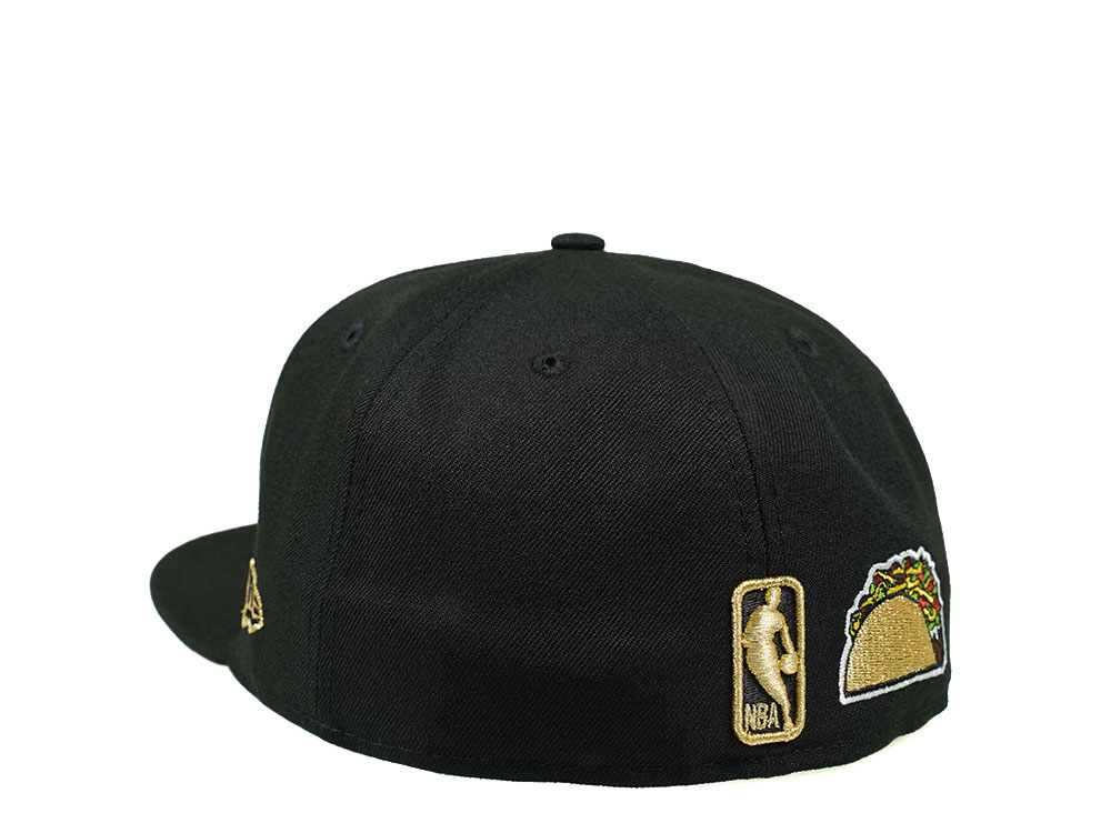 New Era Los Angeles Lakers Black and Gold Icons Edition 59Fifty Fitted Cap