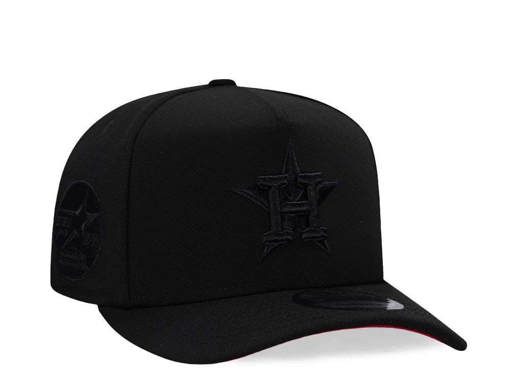 New Era Houston Astros 35th Anniversary Blackout Red Prime Edition 9Fifty A Frame Snapback Cap