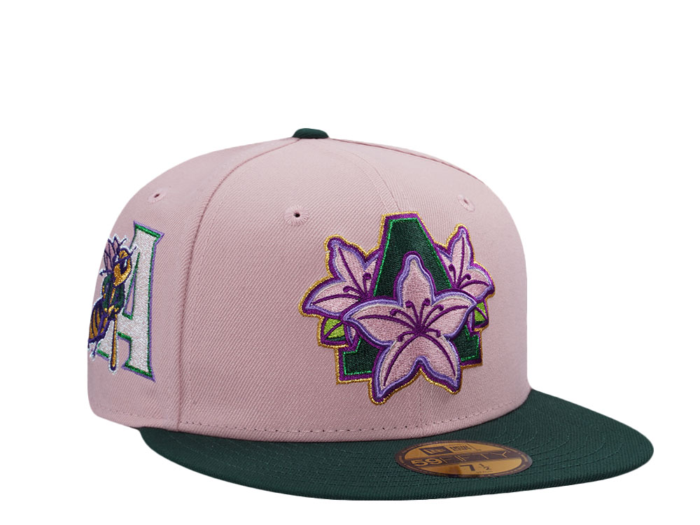 New Era Augusta Green Jackets Pink Two Tone Edition 59Fifty Fitted Cap
