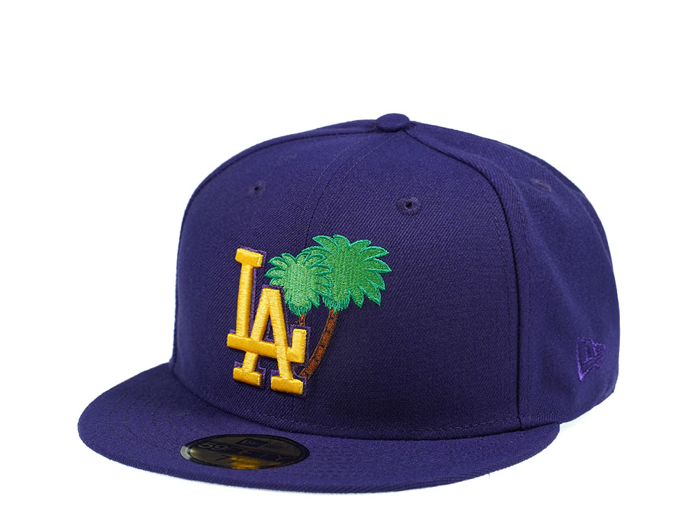 New Era Los Angeles Dodgers Palm Tree Edtion Purple 59Fifty Fitted Cap