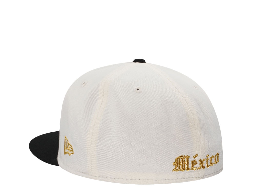 New Era Mexico Aztec Metallic Chrome Two Tone Edition 59Fifty Fitted Cap