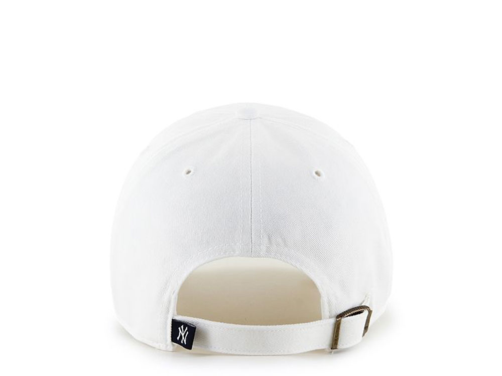 47Brand New York Yankees Clean Up White Strapback Cap