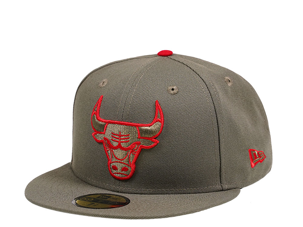 New Era Chicago Bulls Hot and Spicy Olive Edition 59Fifty Fitted Cap