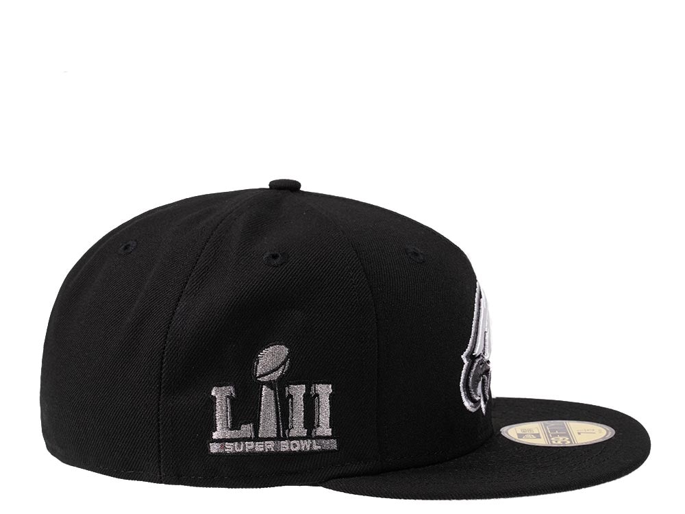 New Era Philadelphia Eagles Super Bowl LII Steel Black Edition 59Fifty Fitted Cap