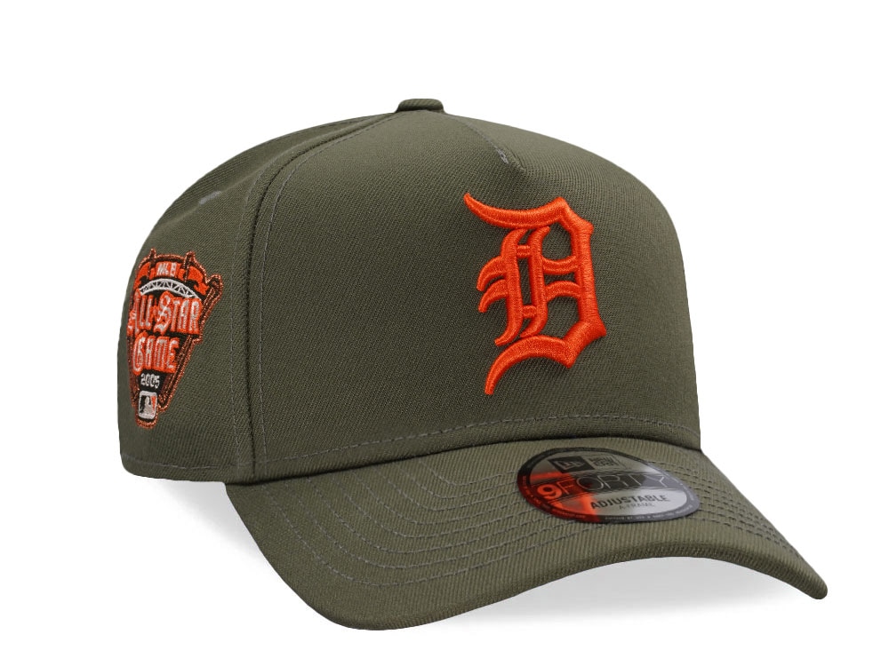 New Era Detroit Tigers All Star Game 2005 Olive Prime Edition 9Forty A Frame Snapback Cap