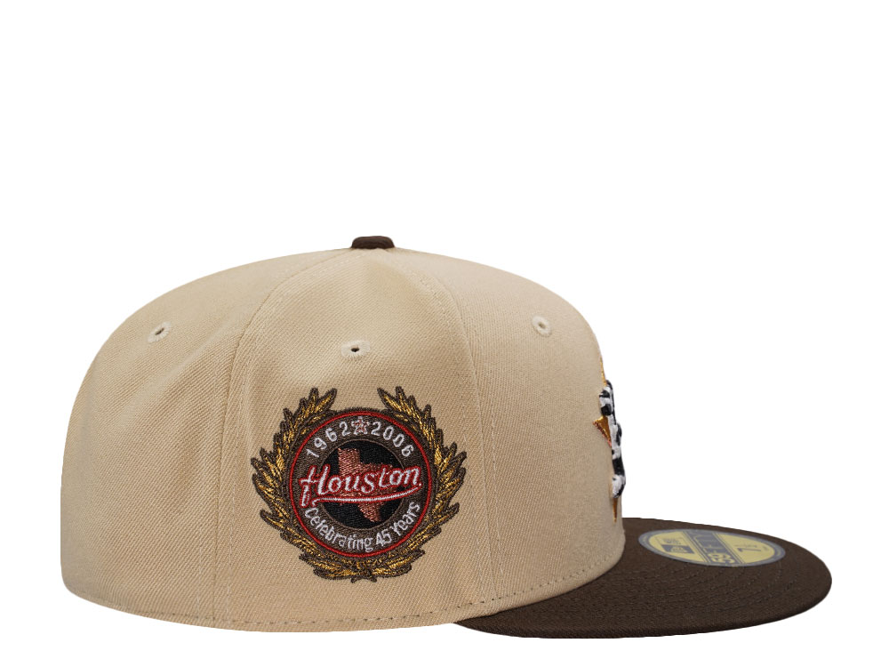 New Era Houston Astros 45th Anniversary Vegas Gold Two Tone Edition 59Fifty Fitted Cap