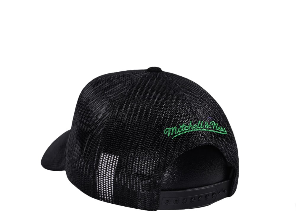 Mitchell & Ness Seattle Supersonics Times up Black Cord Hardwood Classic Trucker Snapback Cap