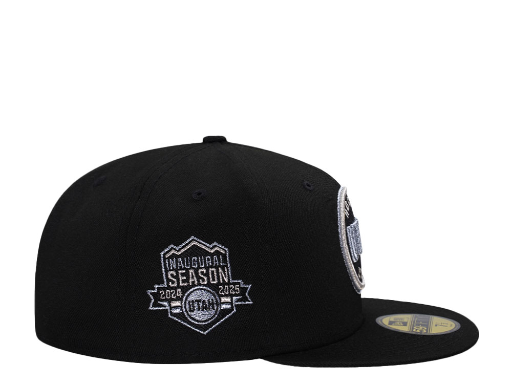 New Era Utah Hockey Club Inaugural Season 2024 Black Metallic Edition 59Fifty Fitted Cap
