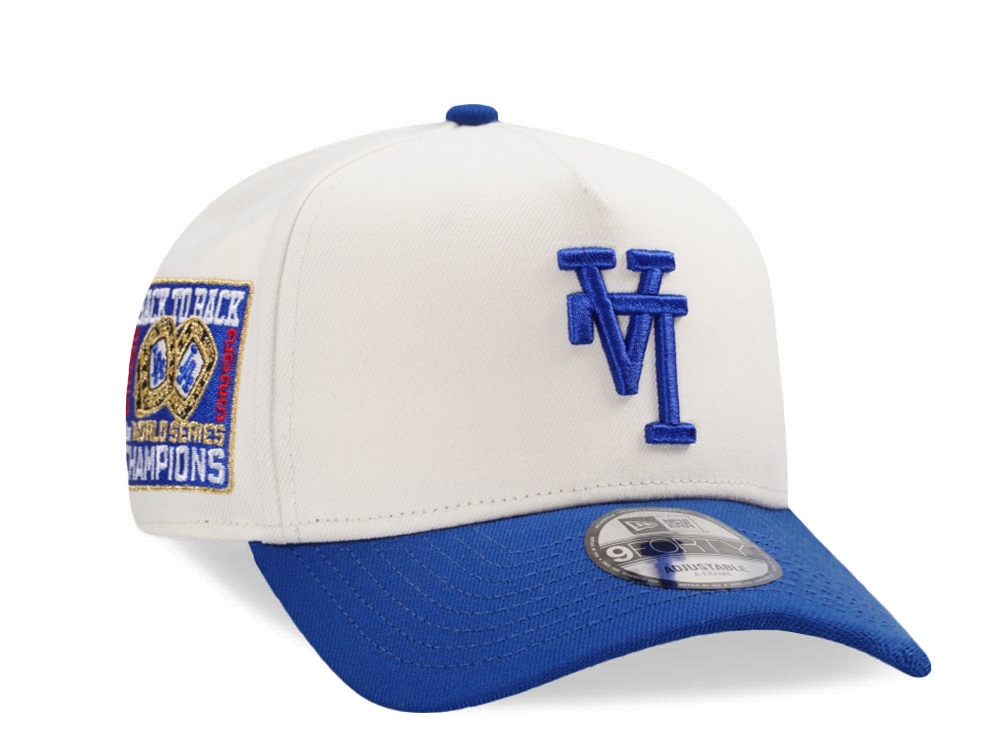 New Era Los Angeles Dodgers Back to Back Upside Down Chrome Two Tone Edition 9Forty A Frame Snapback Cap