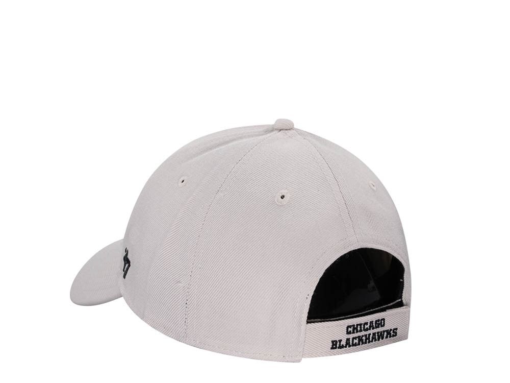 47Brand Chicago Blackhawks Bone MVP Strapback Cap