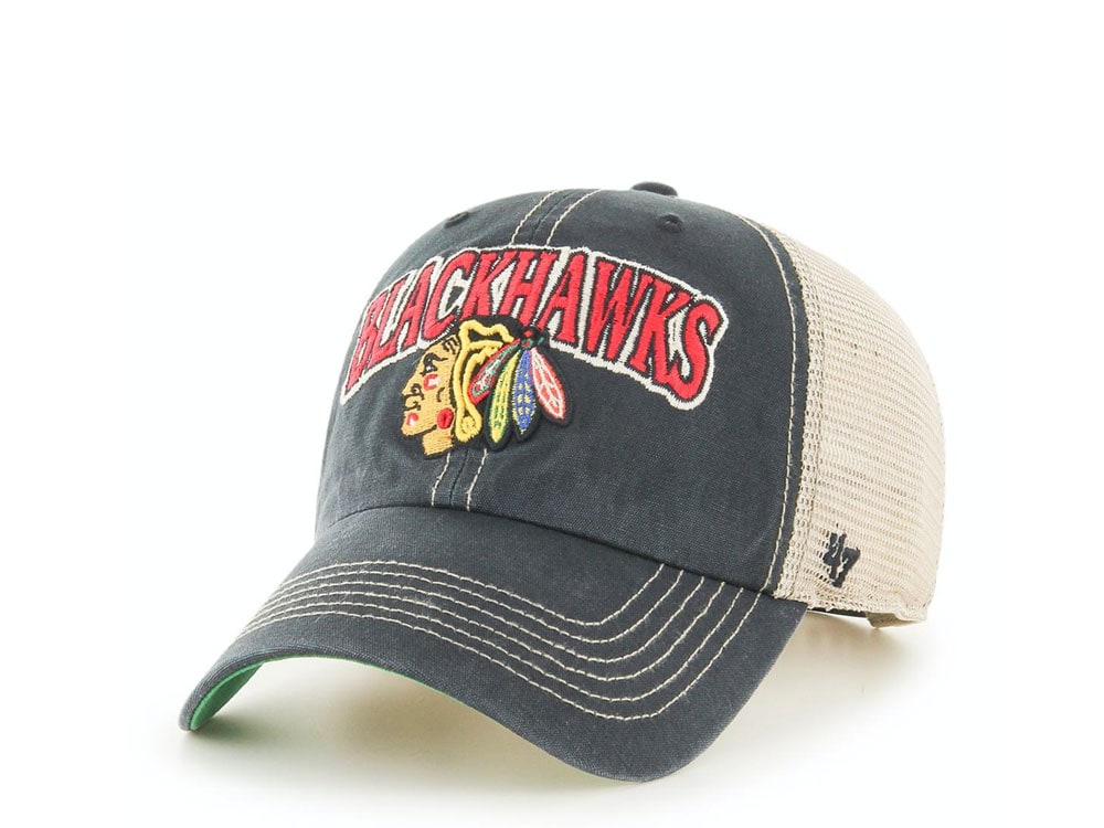 47Brand Chicago Blackhawks Tuscaloosa Clean Up Trucker Snapback Cap