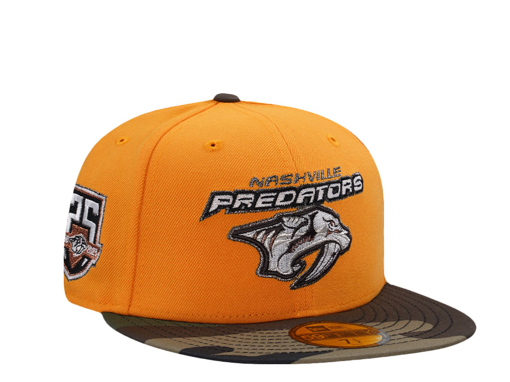 New Era Nashville Predators 25th Anniversary Yellow Two Tone Edition 59Fifty Fitted Cap