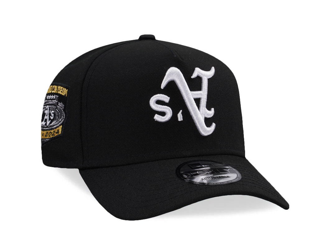 New Era Oakland Athletics Stadium Anniversary Black Prime Edition 9Forty A Frame Snapback Cap