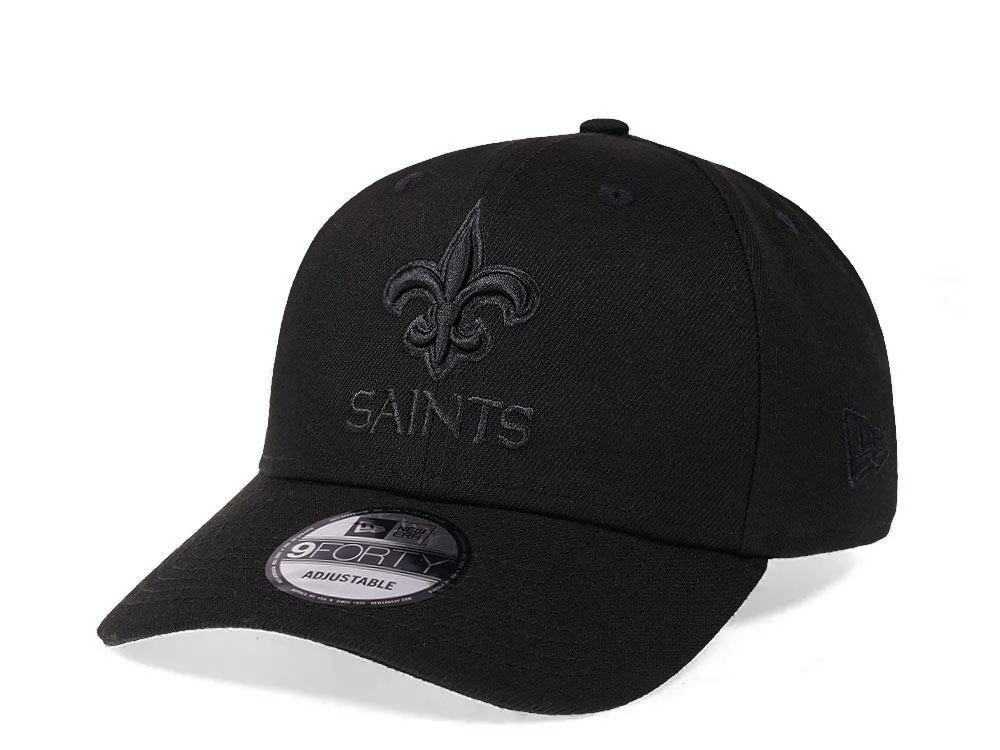 New Era New Orleans Saints All Black 9Forty Snapback Cap