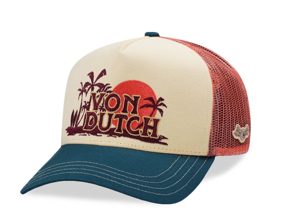 Von Dutch Surf Vintage Sunset Trucker Snapback Cap