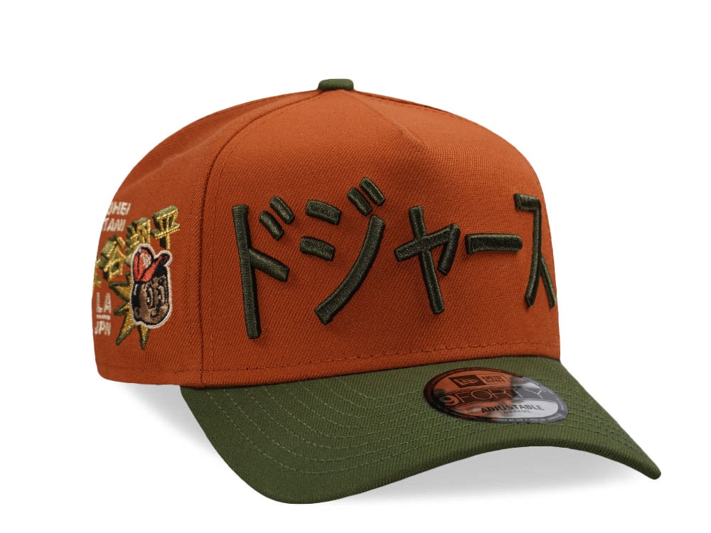 New Era Los Angeles Dodgers Kanji Ohtani Rust Tow Tone Edition 9Forty A Frame Snapback Cap