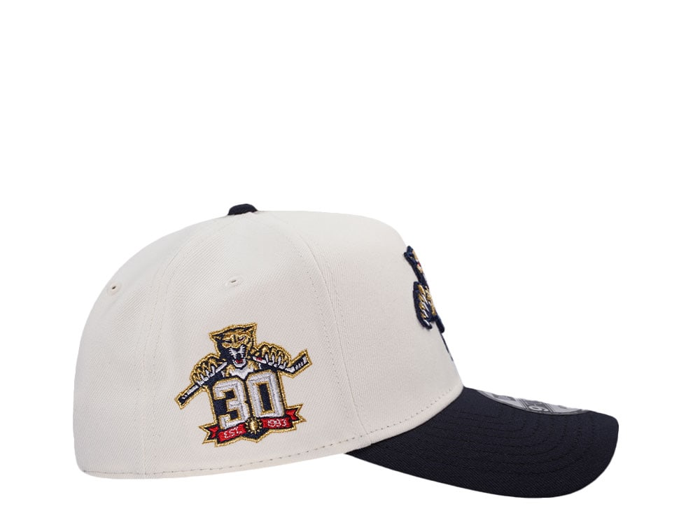 New Era Florida Panthers 30th Anniversary Chrome Two Tone Edition 9Forty A Frame Snapback Cap