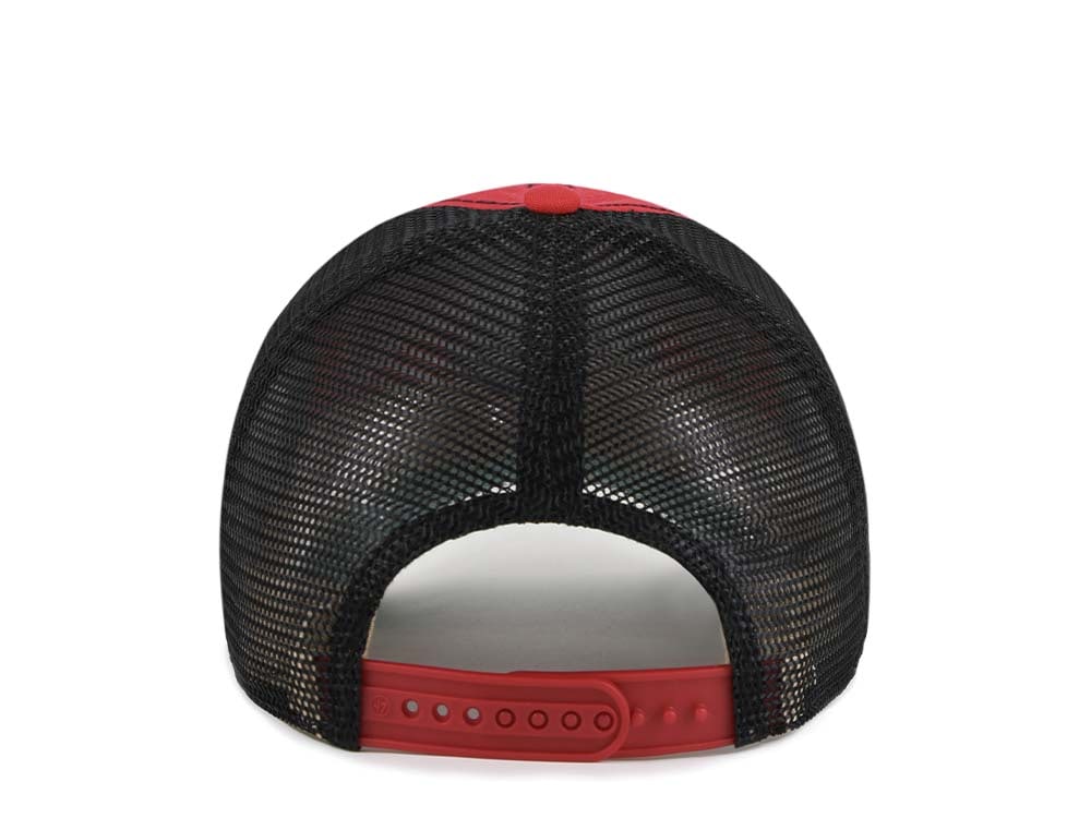 47Brand Georgia Bulldogs Vintage Red Trucker Clean Up Snapback Cap