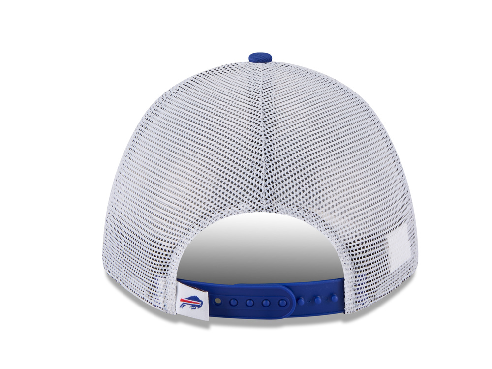 New Era Buffalo Bills Official Team Color Edition 9Forty M Crown A Frame Trucker Snapback Cap
