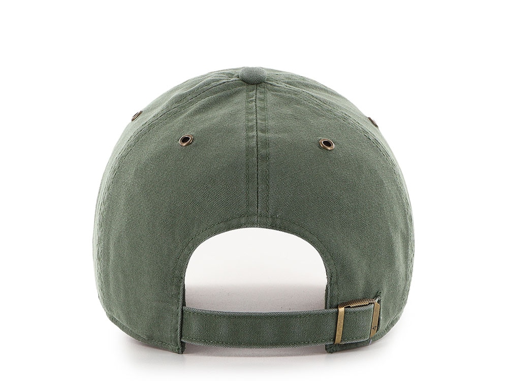 47 Brand Oakland Athletics Suede Visor Olive Clean Up Strapback Cap