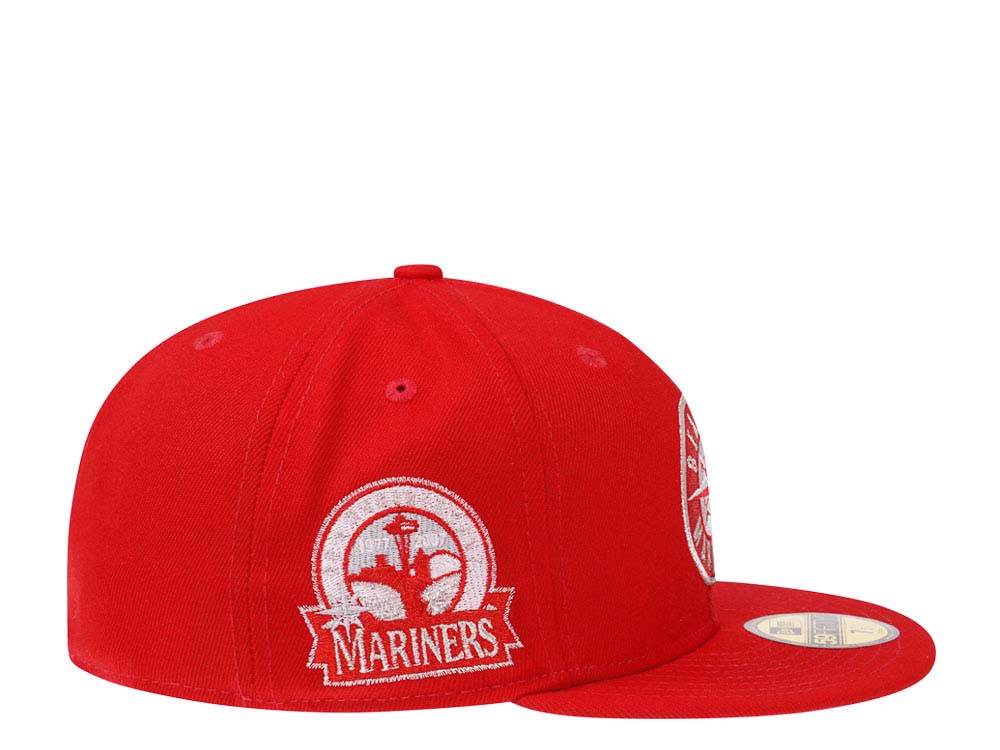 New Era Seattle Mariners 30th Anniversary Red Throwback Edition 59Fifty Fitted Cap