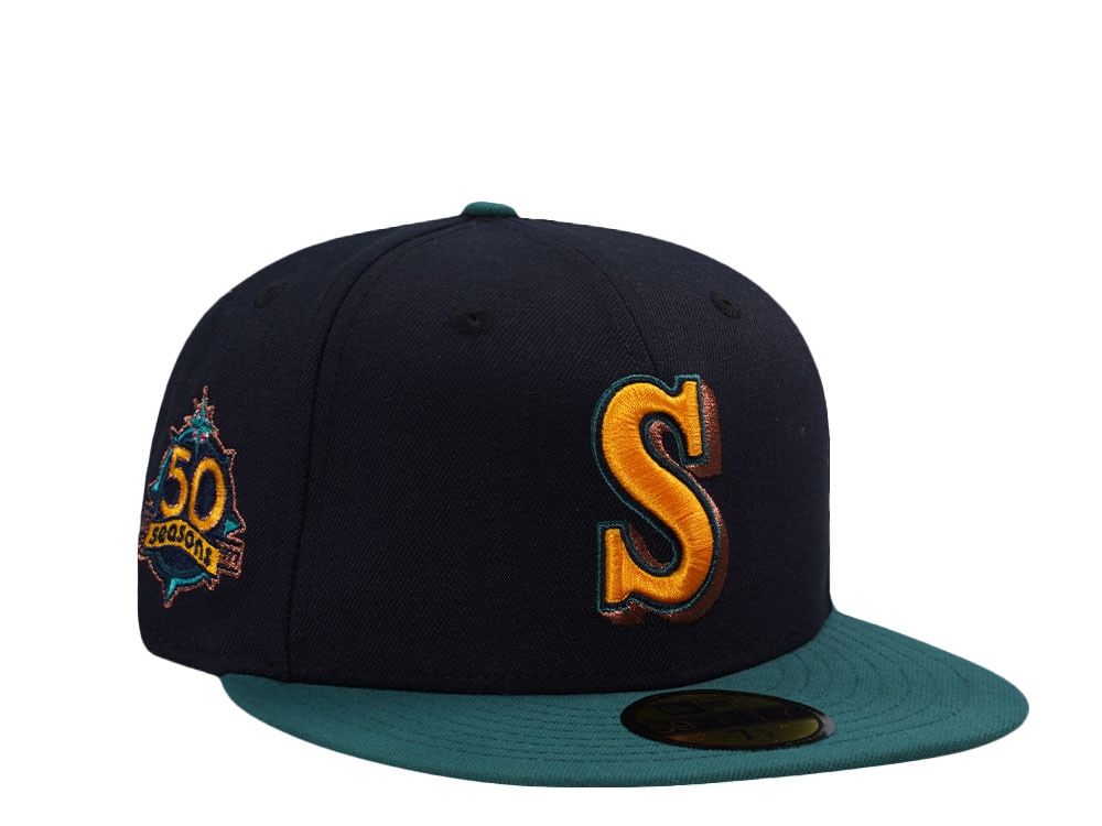 New Era Seattle Mariners 50th Anniversary Navy Two Tone Edition 59Fifty Fitted Cap