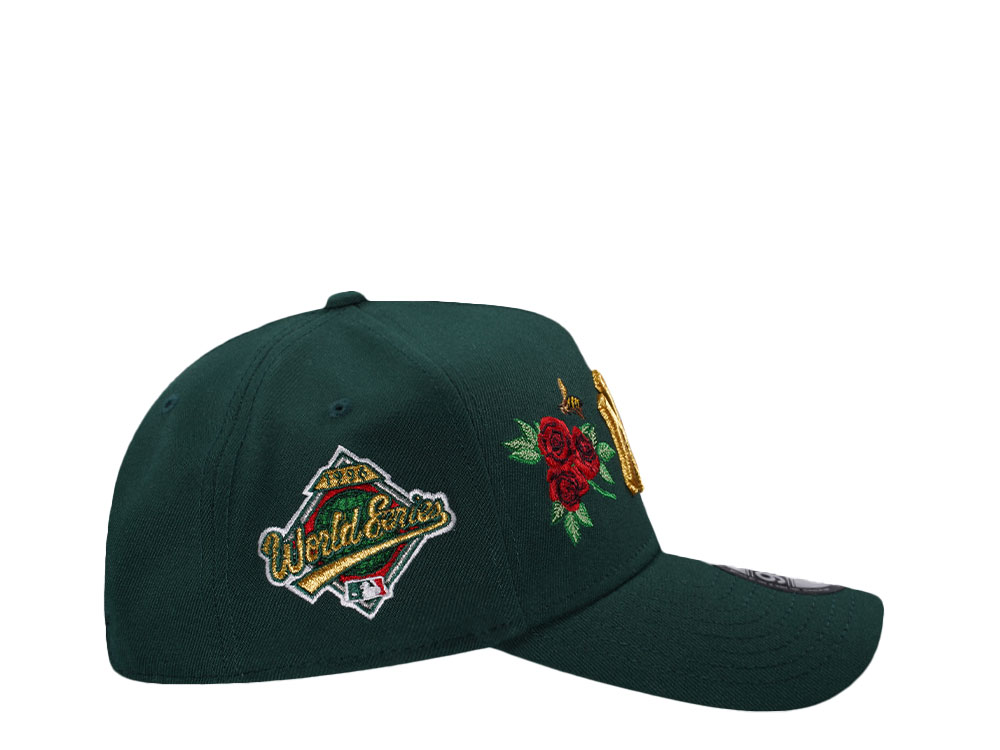 New Era New York Yankees World Series 1996 Dark Green Rose Edition 9Forty A Frame Snapback Cap