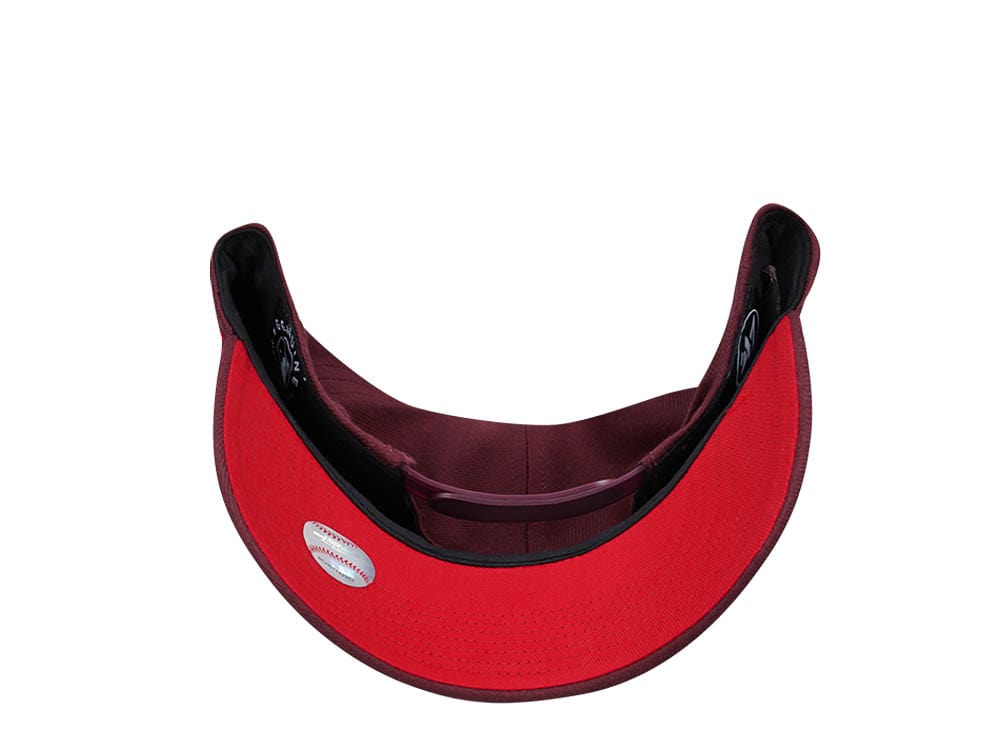 47Brand Philadelphia Phillies Dark Maroon Sure Shot MVP Snapback Cap