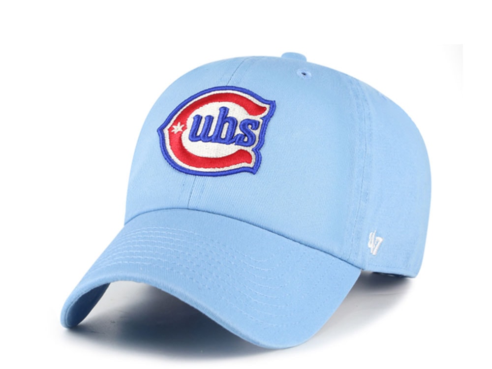 47 Brand Chicago Cubs Sky Blue Edition Clean Up Strapback Cap