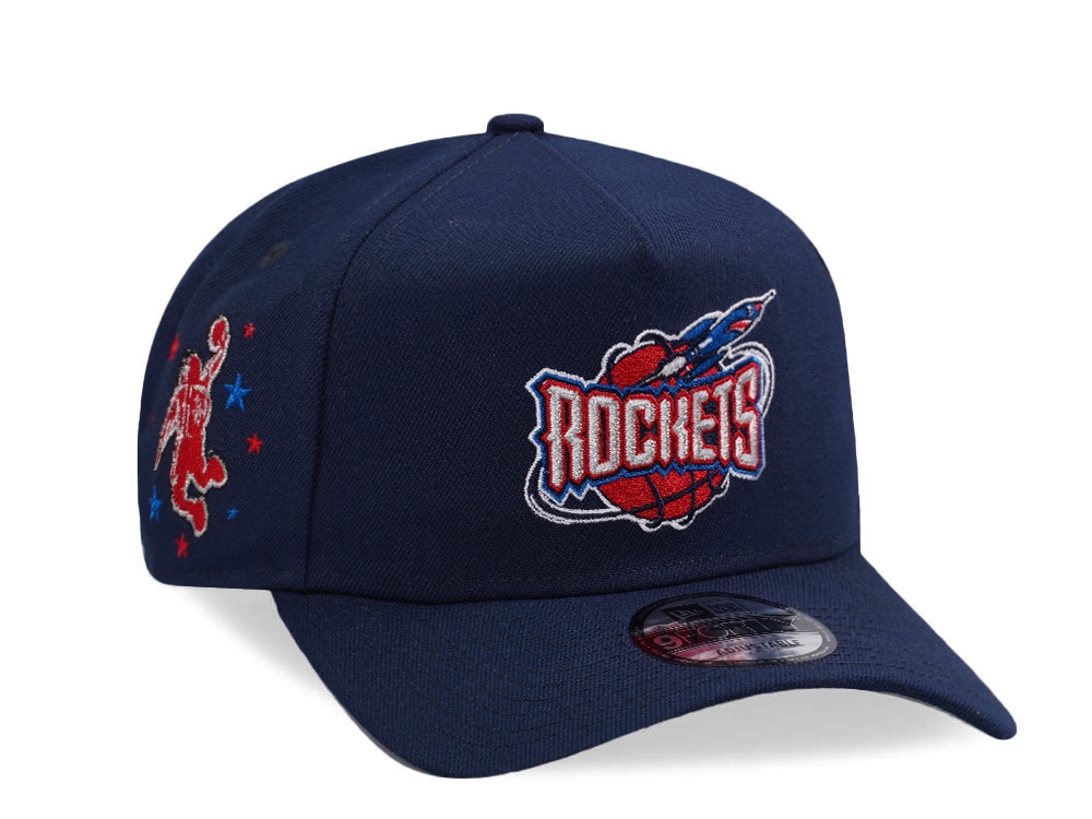 New Era Houston Rockets Ocean Blue Prime Edition 9Forty A Frame Snapback Cap