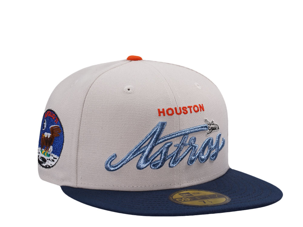 New Era Houston Astros Apollo 11 Metallic Stone Two Tone Edition 59Fifty Fitted Cap