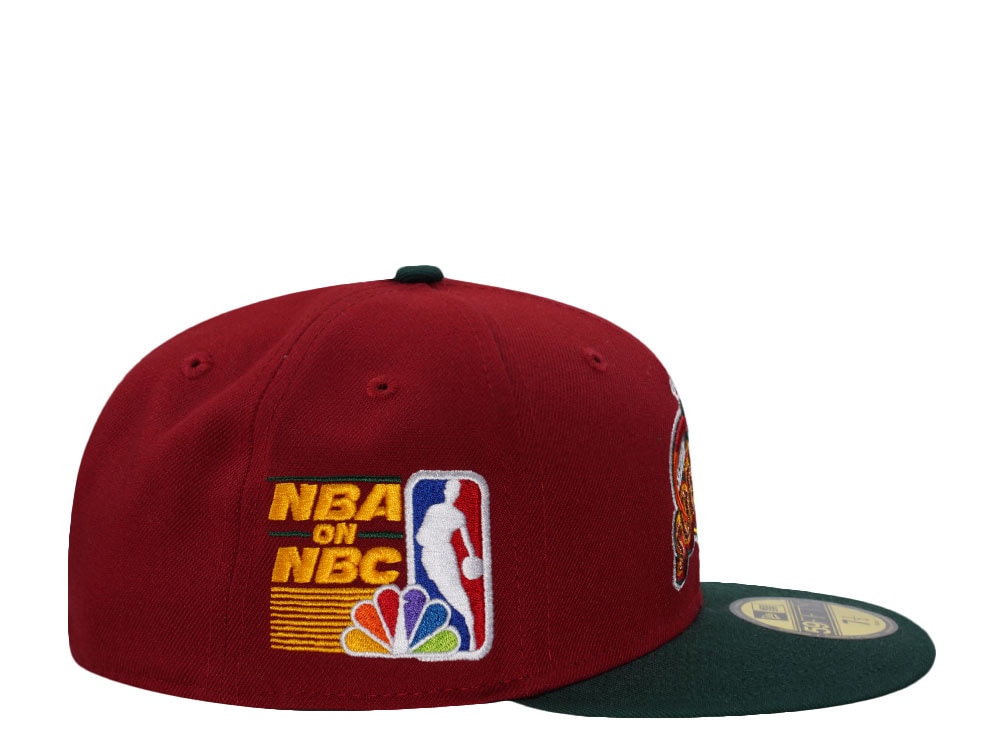 New Era Seattle Supersonics NBA On NBC Maroon Two Tone Edition 59Fifty Fitted Cap