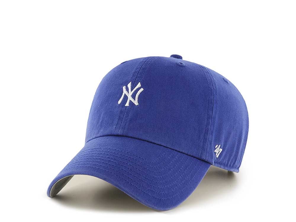 47Brand New York Yankees Blue Base Runner Clean up Strapback Cap
