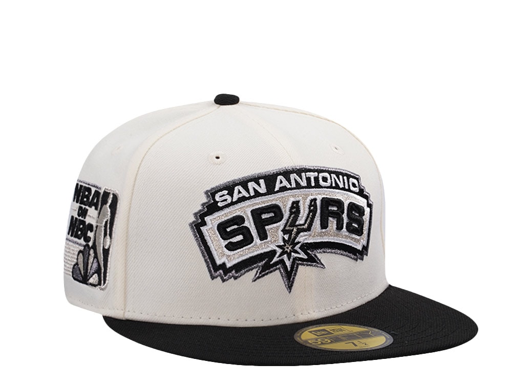New Era San Antonio Spurs NBA on NBC Chrome Two Tone Edition 59Fifty Fitted Cap