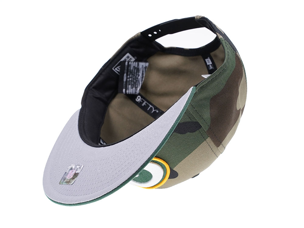 New Era Green Bay Packers Woodcamo Edition 9Fifty Snapback Cap