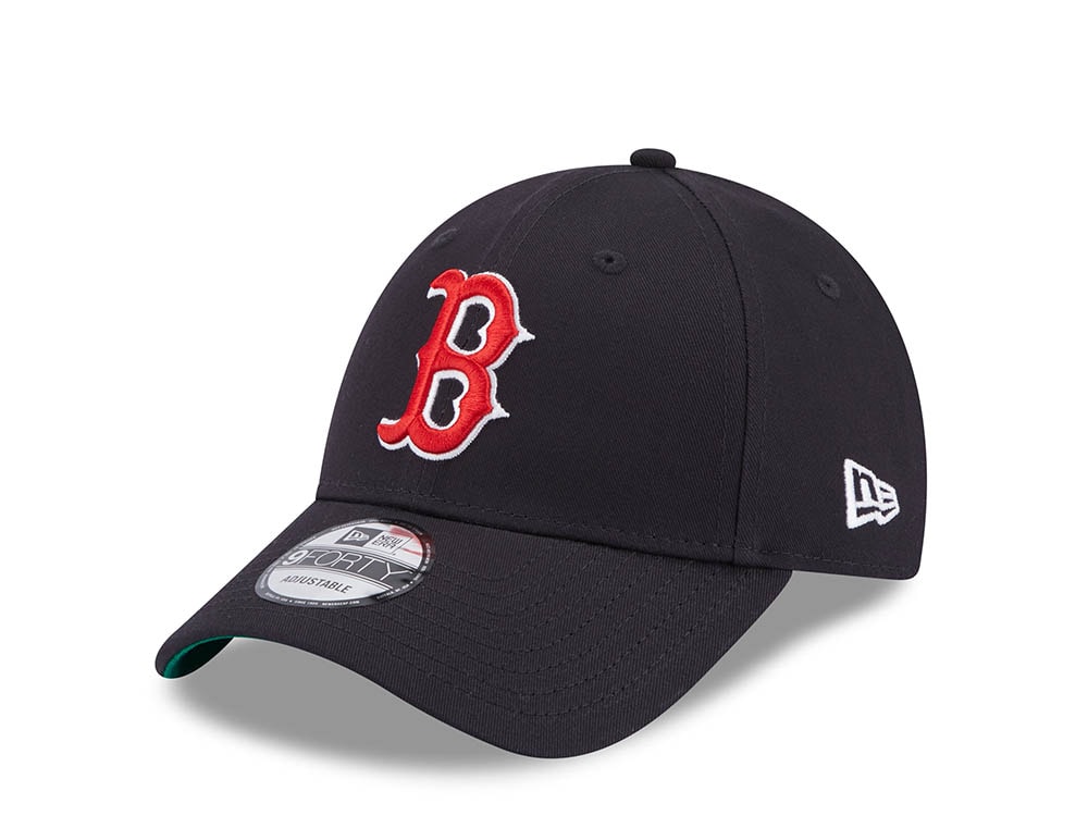 New Era Boston Red Sox Navy Throwback 9Forty Strapback Cap