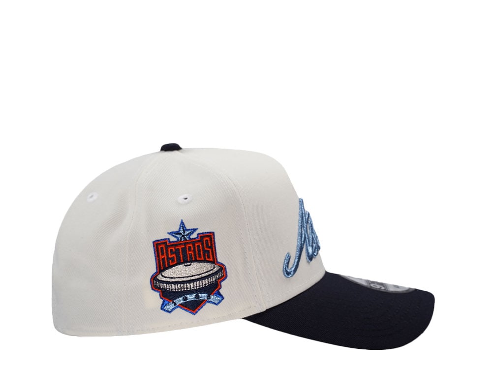 New Era Houston Astros Metallic Script Chrome Two Tone Edition 9Forty A Frame Snapback Cap