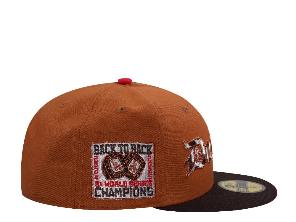 New Era Los Angeles Dodgers World Series 2025 Brown Two Tone Edition 59Fifty Fitted Cap