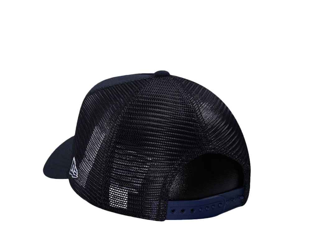 New Era Boston Red Sox Navy Trucker A Frame 9Forty Snapback Cap
