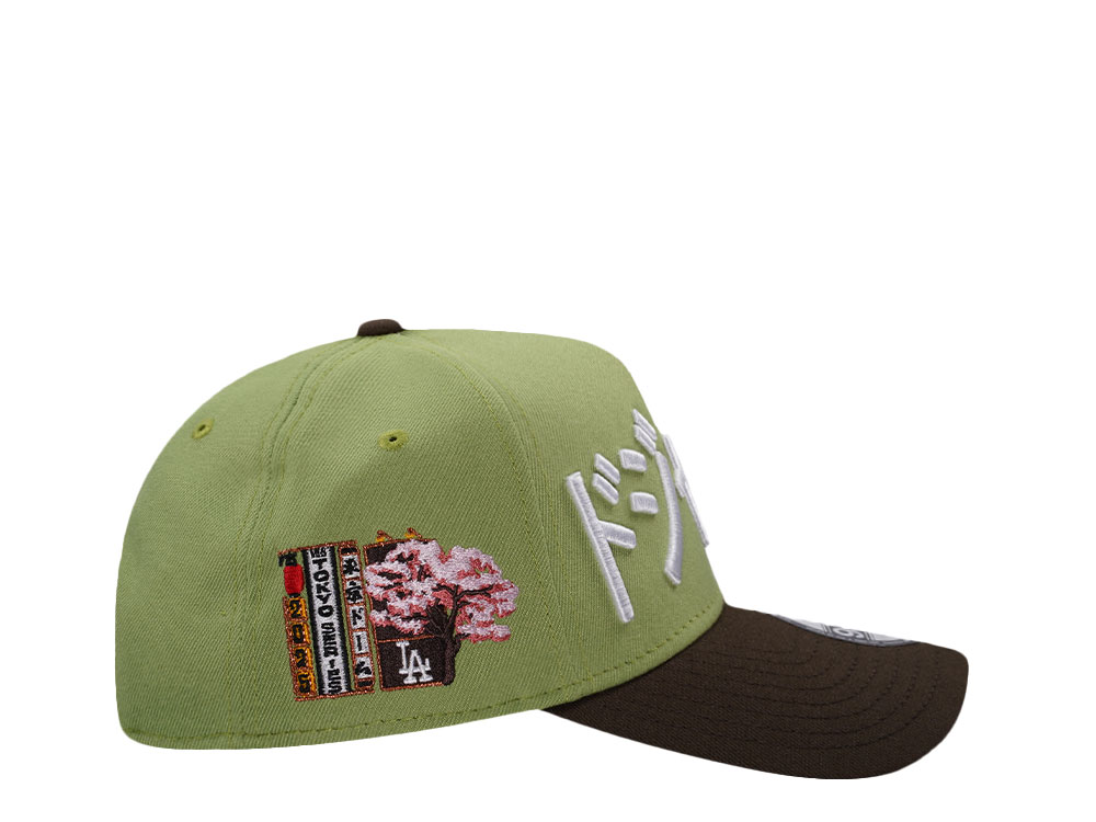 New Era Los Angeles Dodgers Tokyo Series 2025 Matcha Two Tone Edition 9Forty A Frame Snapback Cap