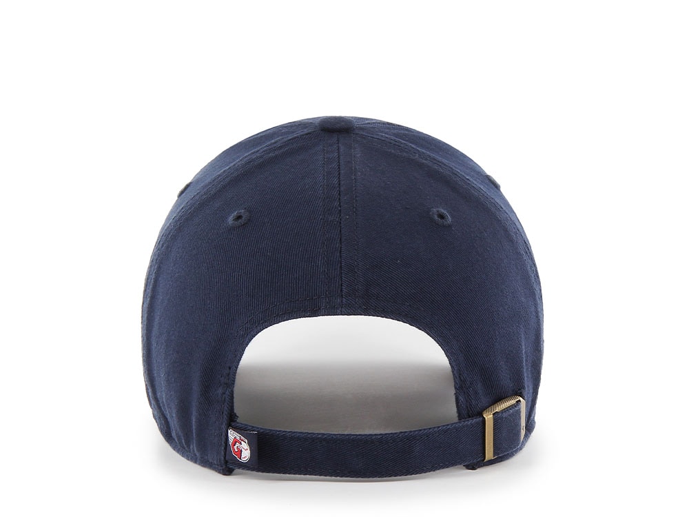 47Brand Cleveland Guardians Navy Clean up Strapback Cap