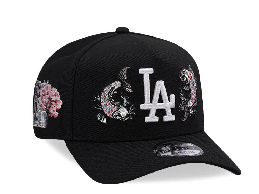 New Era Los Angeles Dodgers Tokyo Series Koi Black Prime Edition 9Forty A Frame Snapback Cap