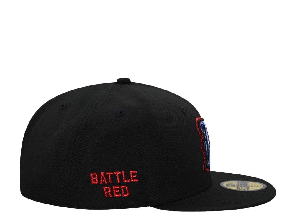 New Era Houston Texans Battle Red Black Metallic Edition 59Fifty Fitted Cap