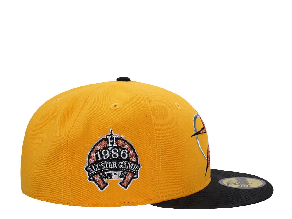 New Era Houston Astros All Star Game 1986 Gold Two Tone Edition 59Fifty Fitted Cap