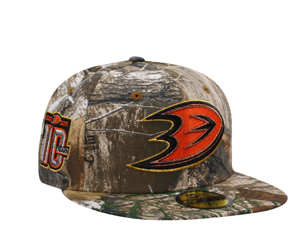 New Era Anaheim Ducks 10th Anniversary Realtree Edition 59Fifty Fitted Cap