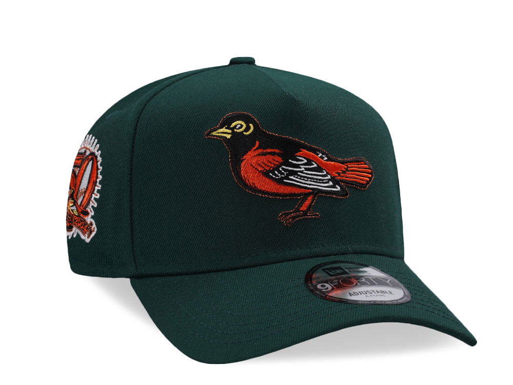 New Era Baltimore Orioles 50th Anniversary Dark Green 9Forty A Frame Snapback Cap
