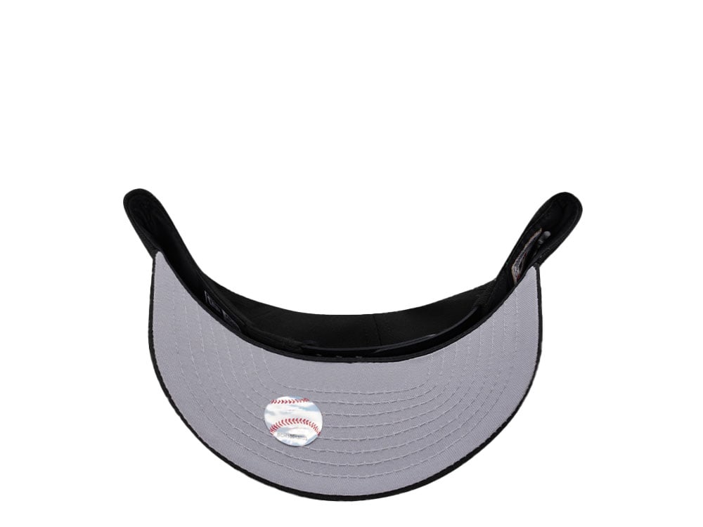 New Era Chicago Cubs Black Satin 9Forty A Frame Snapback Cap